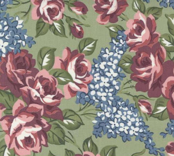 Sunnyside Rosy Moss 55280 16 by Camille Roskelley from Moda